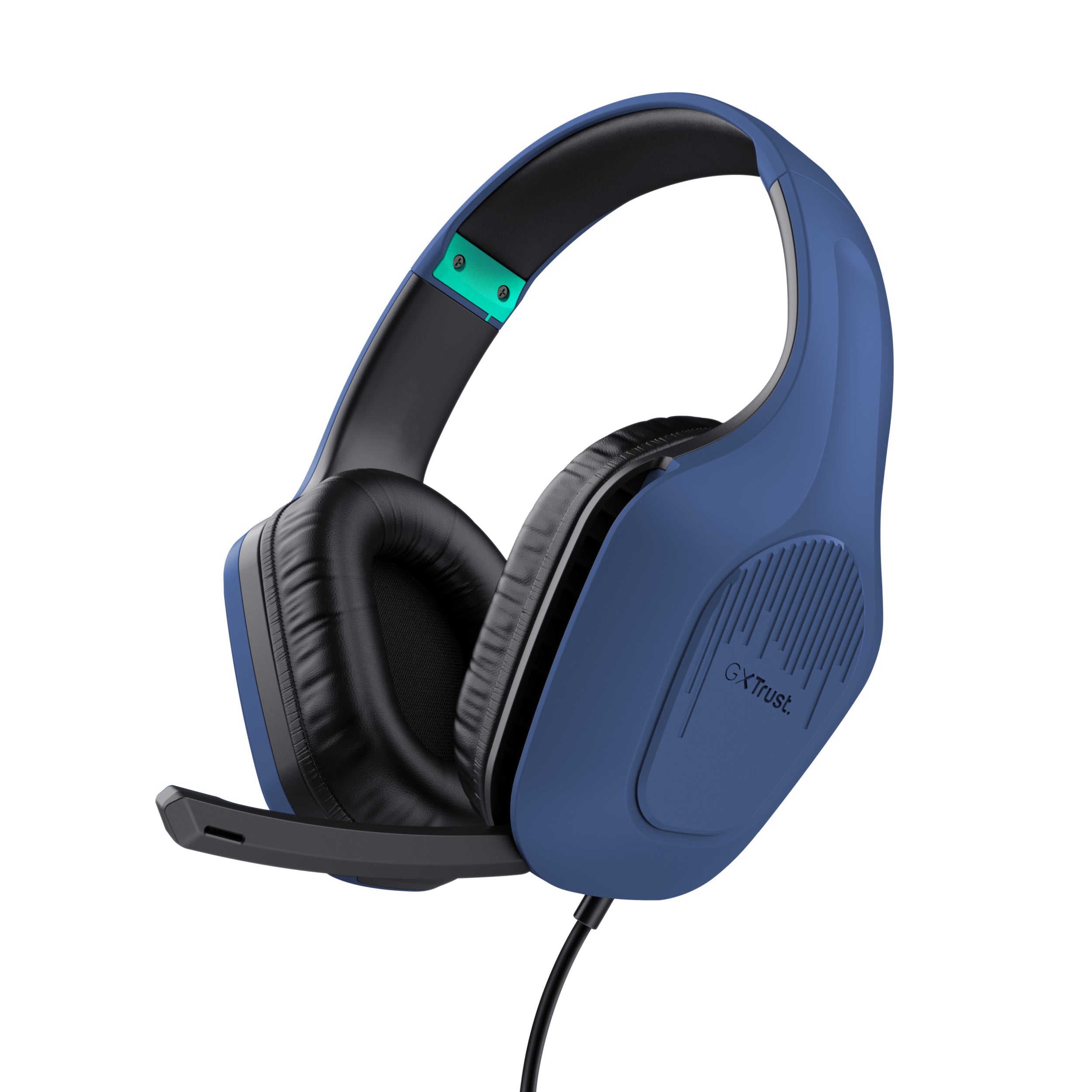 Trust GXT415 Zirox Gaming-Headset – On-Ear, Stereo, Kabelgebunden, 3,5 mm Klinke, Blau