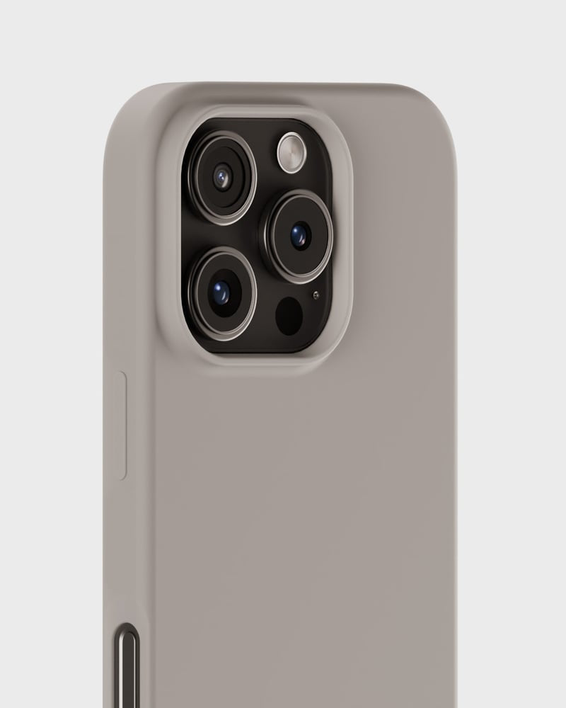 Holdit Backcover – für Apple iPhone 16 Pro, Silikon, Taupe