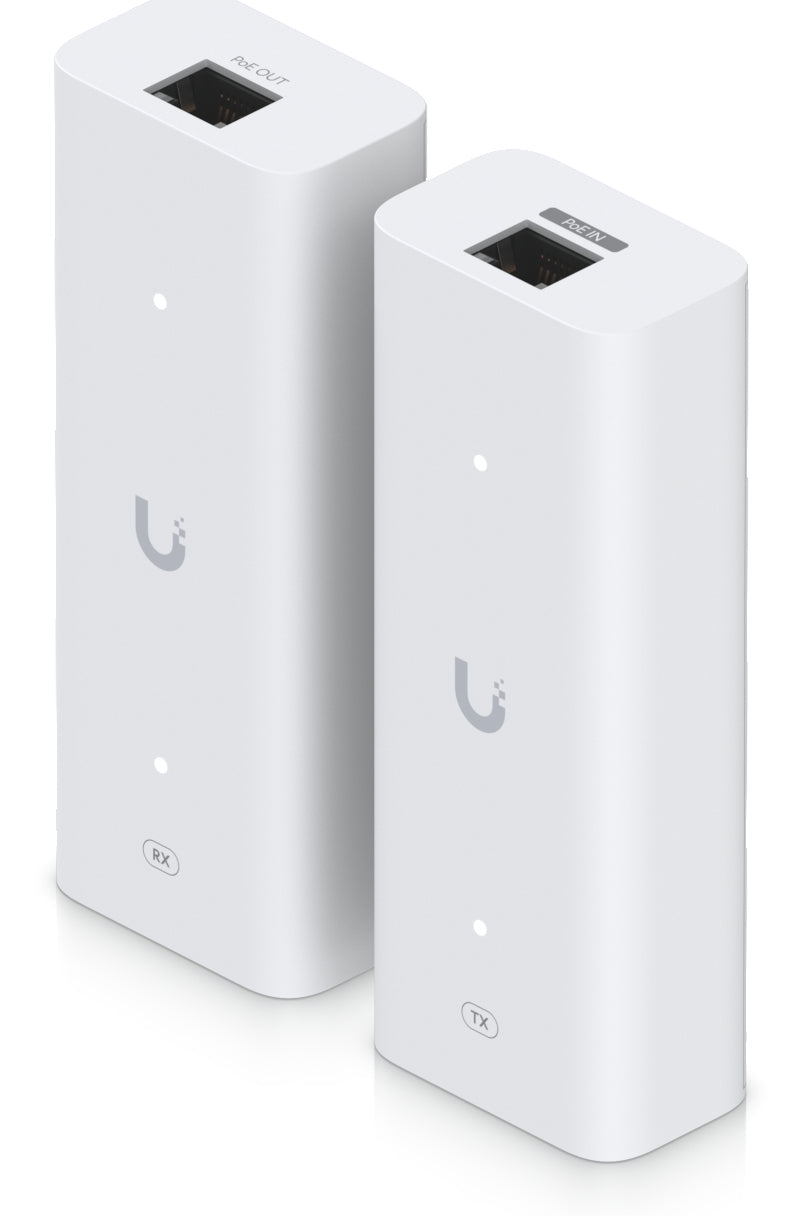 Ubiquiti UACC Retrofit PoE 2-Draht – Ethernet Extender – 2× RJ-45, 2× PoE, 85 Mbit/s, 2-Draht/Koax, Wandmontage, Weiss