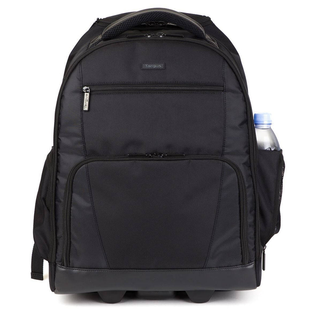 Targus Trolley-Rucksack – 30 l, mit Rollen, mit Tablet-Fach, Polyester – Schwarz, 220 × 515 × 360 mm