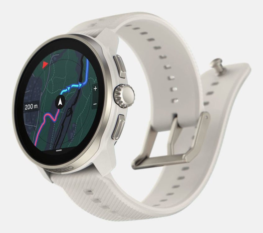 Suunto Race S 45 mm GPS – Fiberglas Grau, Sportband, Powder Grau, 50 m