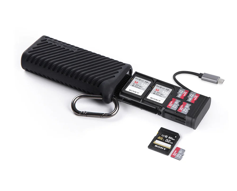 PGYTECH P-GM-162 Kartenleser – SD/microSD – USB-C 2.0 – 312 Mbit/s – Schwarz