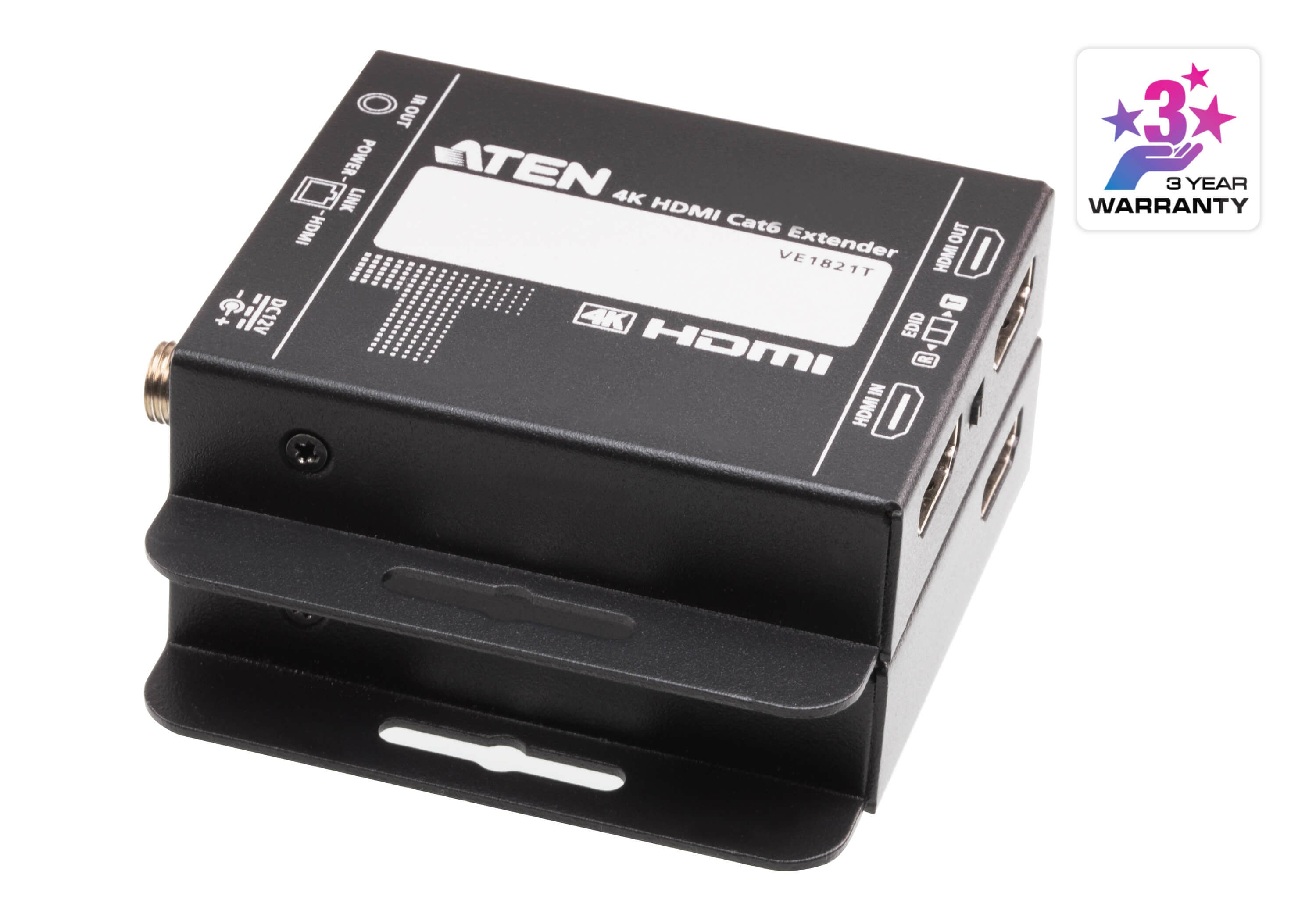 ATEN VE1821-AT-G – HDMI Extender-Set, über Cat5e/Cat6, 1× HDMI Ein-/Ausgang, 4K@60 Hz, 35 m, 3D, IR, HDCP1.4