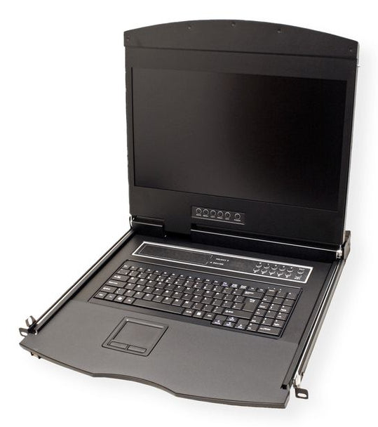 VALUE 19" Rack-LCD-Konsole – 1366 × 768, USB 2.0, CH-Layout – 1U