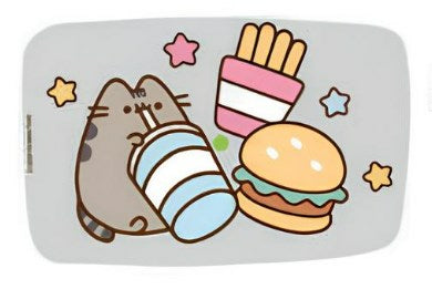 Scooli Lunchbox 550 ml, 17 × 12,5 × 6 cm, Edelstahl, grau, Pusheen-Motiv