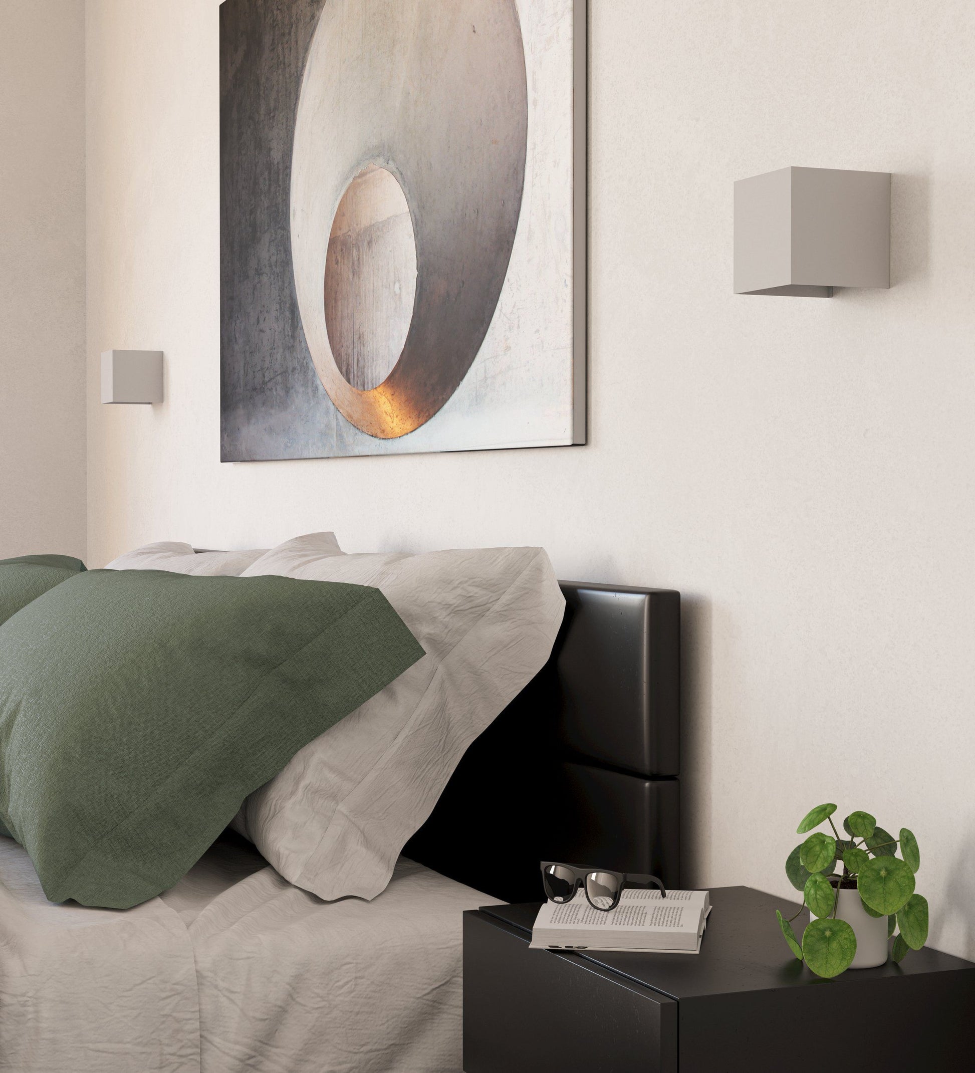 EGLO Wandleuchte VALMONTONE – 10 × 10 × 10 cm, 400 lm, 2 W, 3000 K, weiss, inkl. Leuchtmittel
