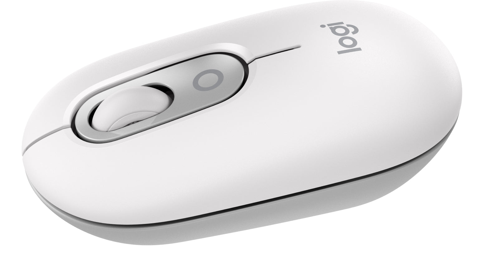 Logitech Pop Mouse Universal – Maus – Kabellos (Bluetooth), beidhändig, Weiss