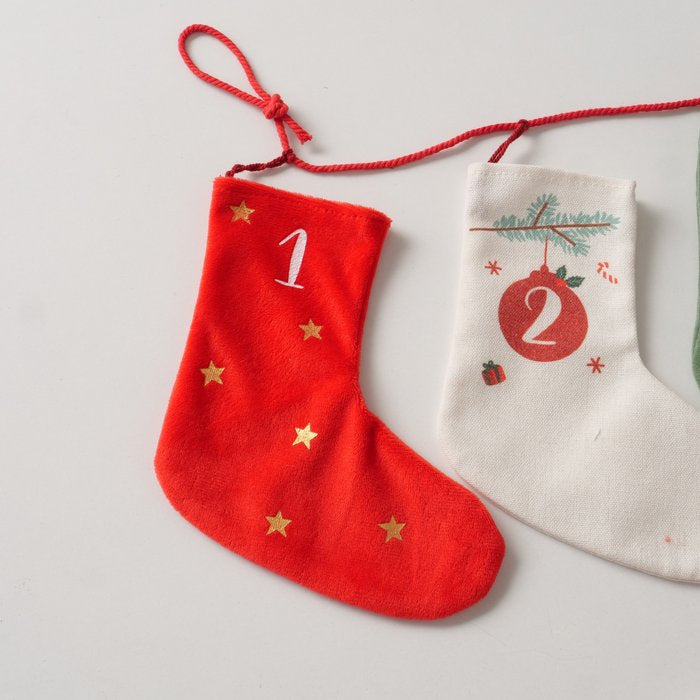 Boltze Adventskalender – Weihnachten – zum Befüllen, 24 Türchen – 20 × 283 cm