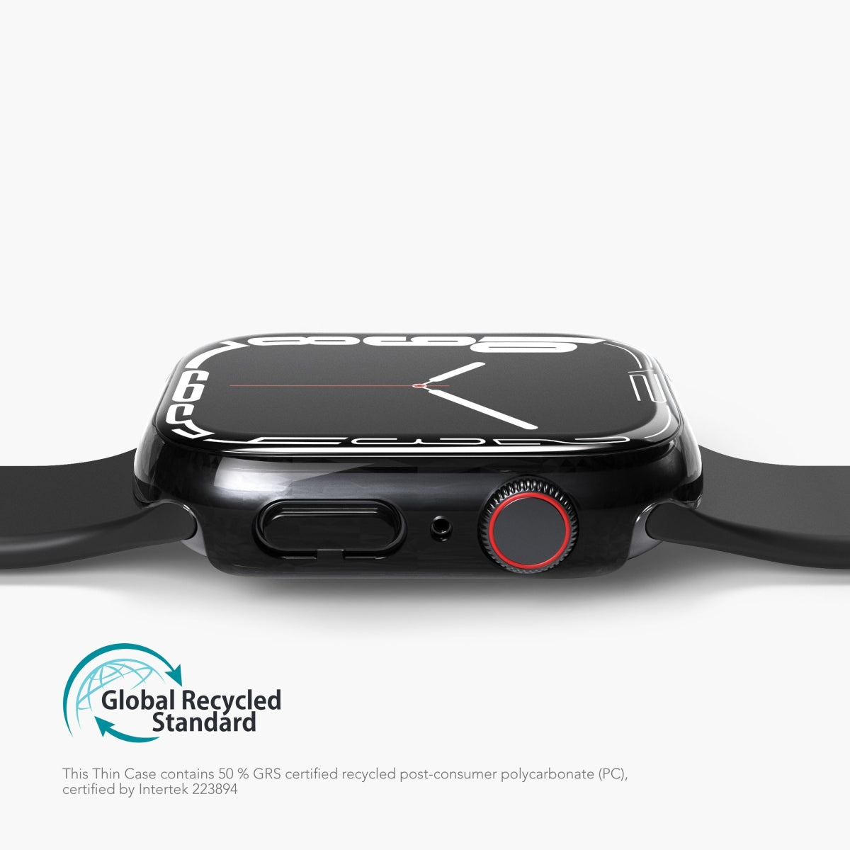 Vonmählen Thin Case – Displayschutz für Apple Watch Series 10 46 mm, Transparent, Silikon & gehärtetes Glas
