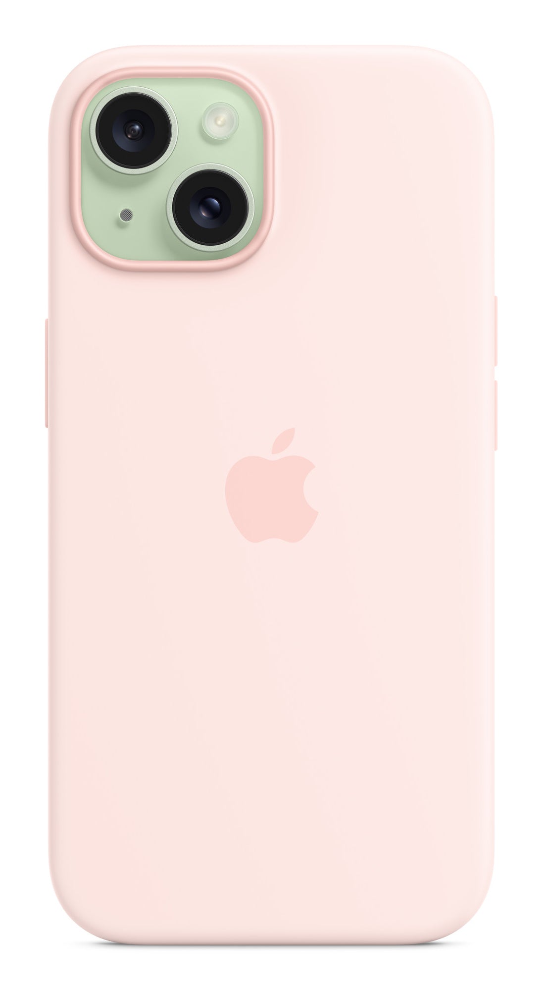 Apple Backcover – für Apple iPhone 15, MagSafe, Silikon+Mikrofaser, Hellrosa