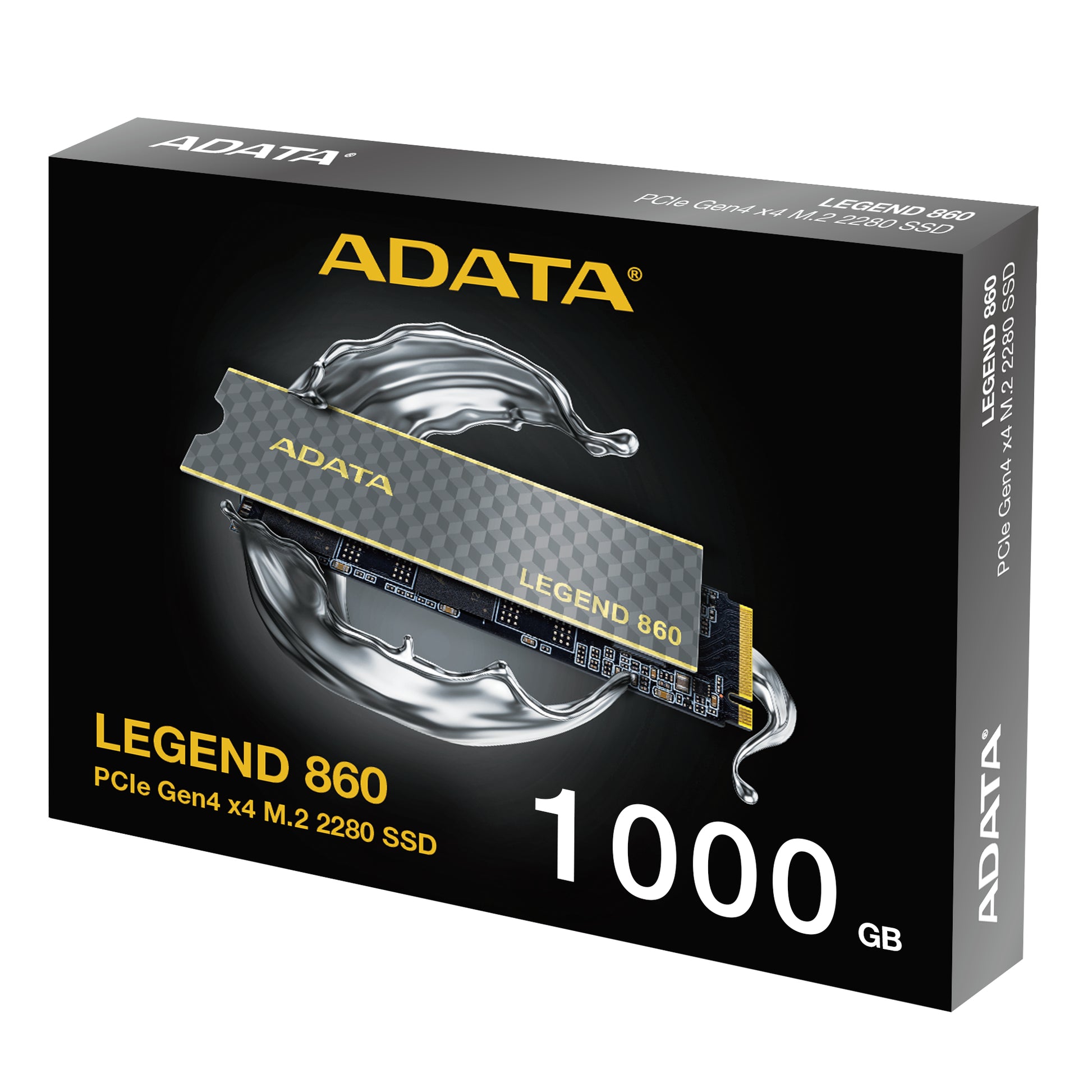 ADATA LEGEND 860 – 1 TB M.2 2280, PCIe 4.0 NVMe, 6000/4000 MB/s