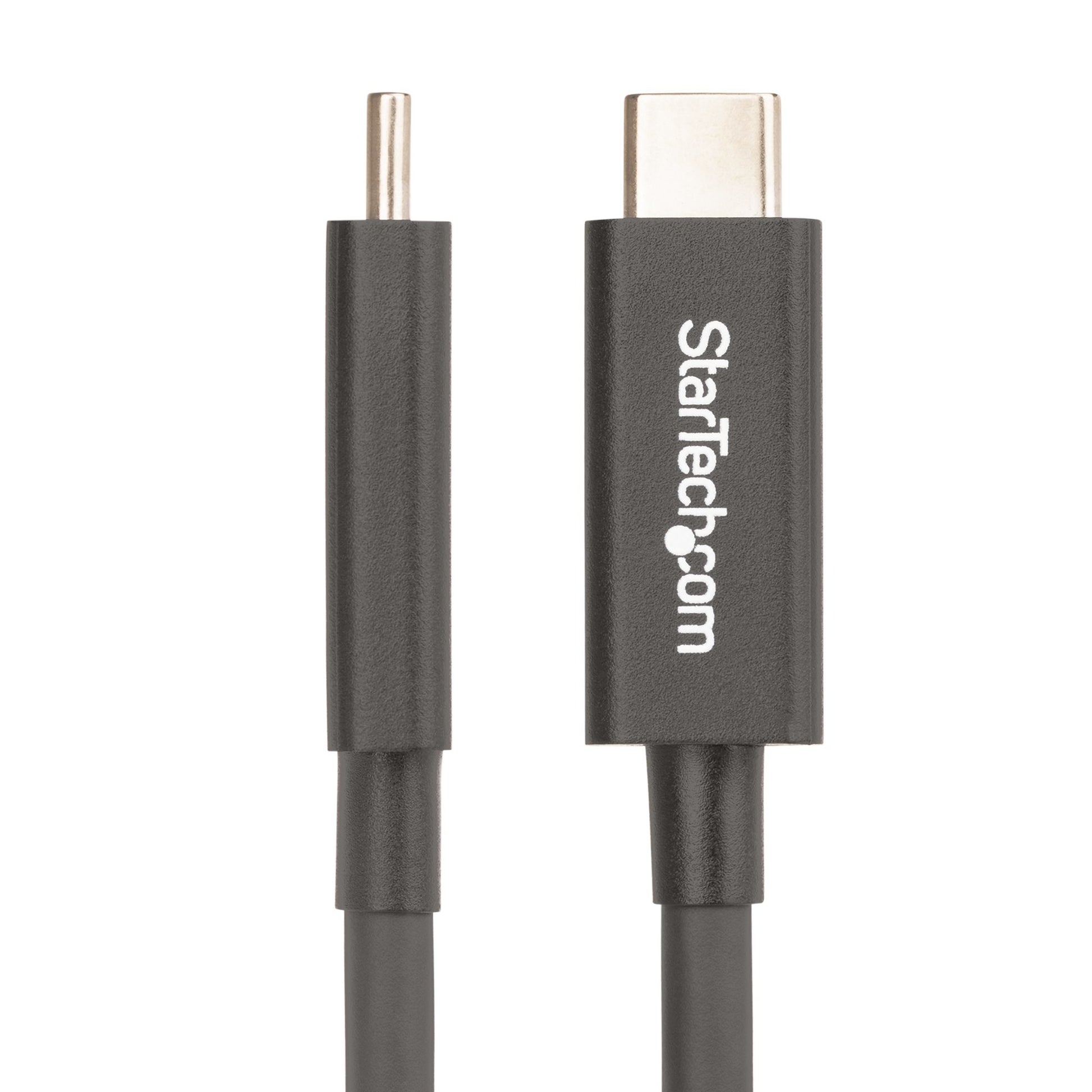 StarTech.com Thunderbolt 4 (USB-C) Kabel – 40 Gbit/s – 2 m – PD 100 W – PVC-Mantel – Schwarz