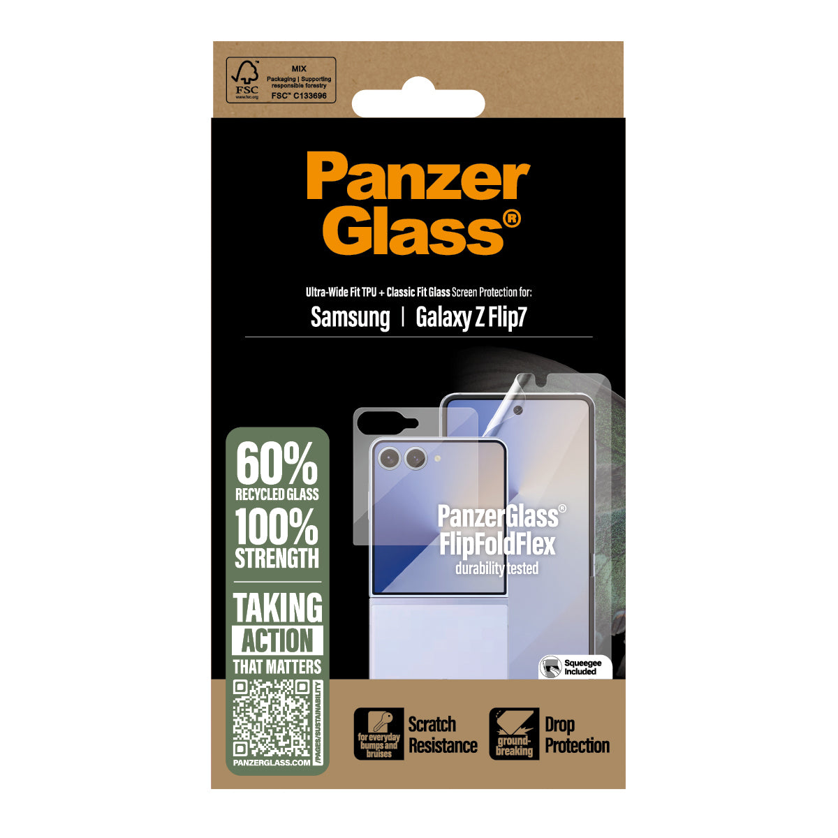 PanzerGlass für Samsung Galaxy Z Flip7 – Blickschutz-Folie