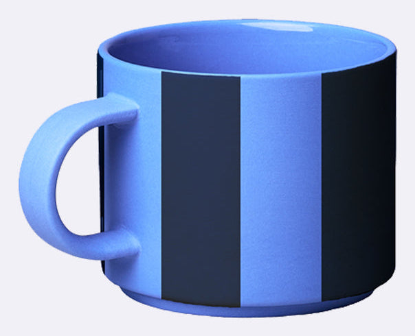 Chic-mic Kaffeetasse – 280 ml, Porzellan, Blau, spülmaschinenfest, mikrowellengeeignet