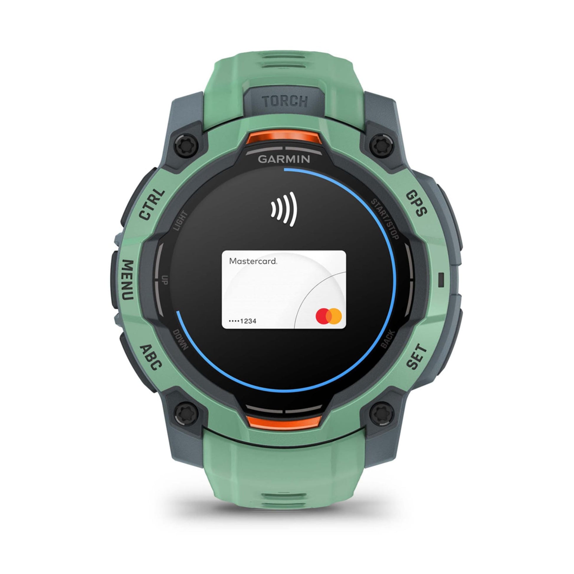 Garmin Instinct 3 – Smartwatch – 45 mm, 1,2", GPS, AMOLED, 10 ATM, Grün, Sportarmband