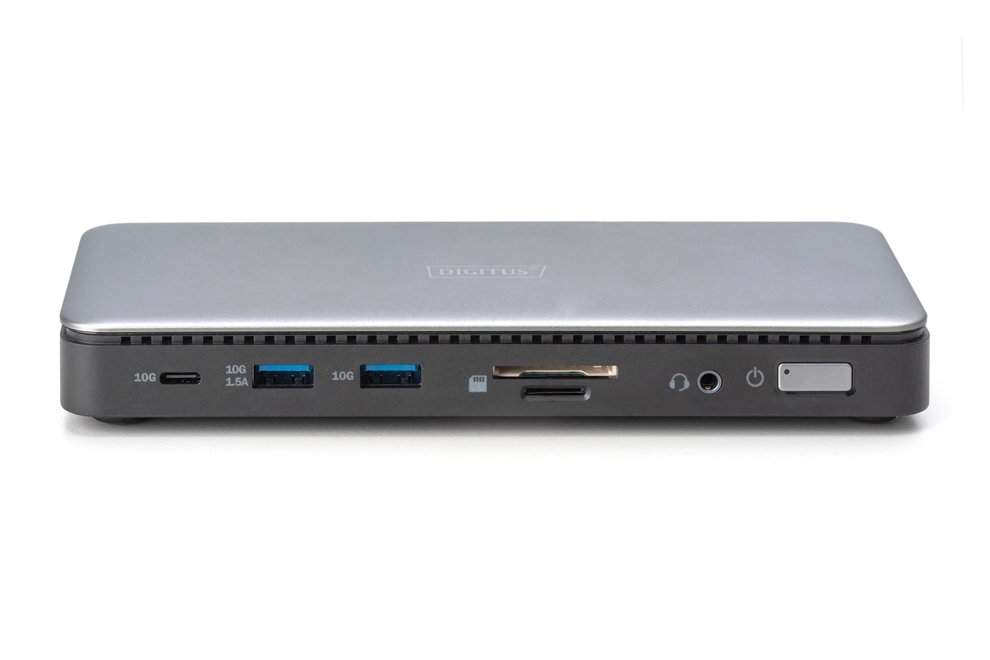 Digitus Dockingstation – USB-C, 1× DP, 2× HDMI, 2× USB-A, GbE, SD/microSD, für Windows/Mac/ChromeOS
