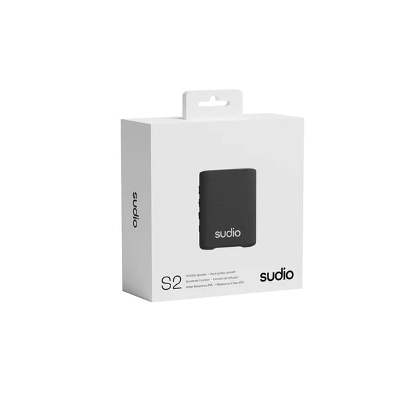 Sudio S2 – Bluetooth-Lautsprecher – Bluetooth 5.3, IP67, 5 h – Schwarz