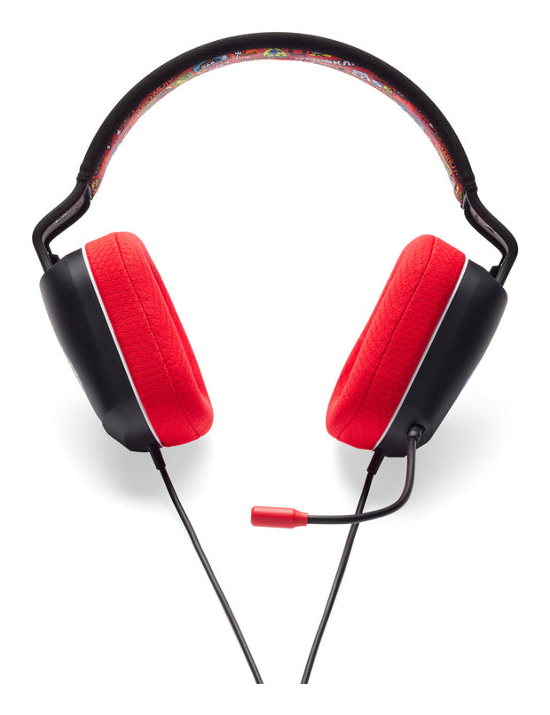 PowerA NSHS0398 Gaming-Headset – Over-Ear, Stereo, Kabelgebunden, 3,5 mm Klinke, für Nintendo Switch, Schwarz/Rot
