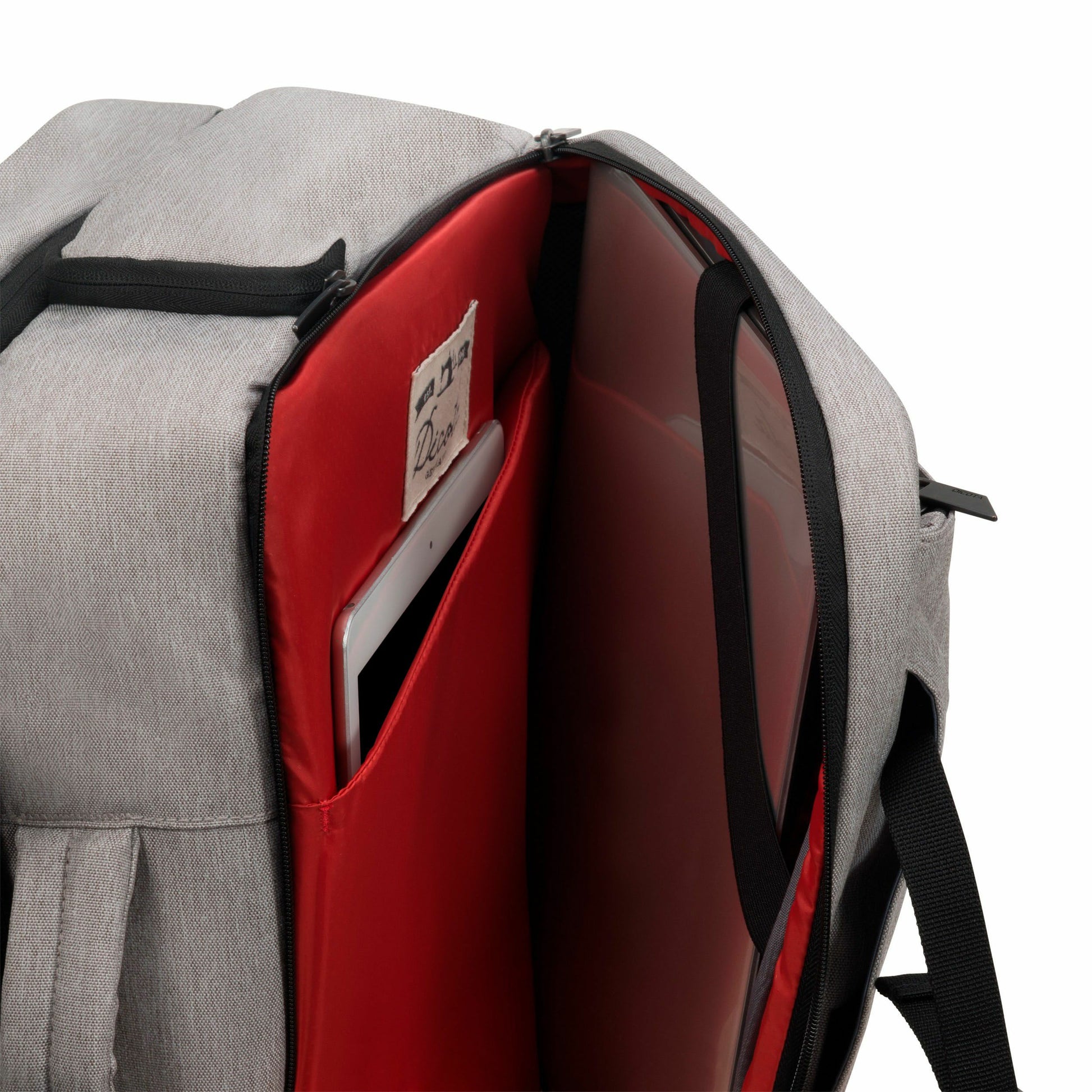 DICOTA Dual Plus EDGE Notebook-Rucksack 15,6" – 29 l, EVA-gepolstert – Grau