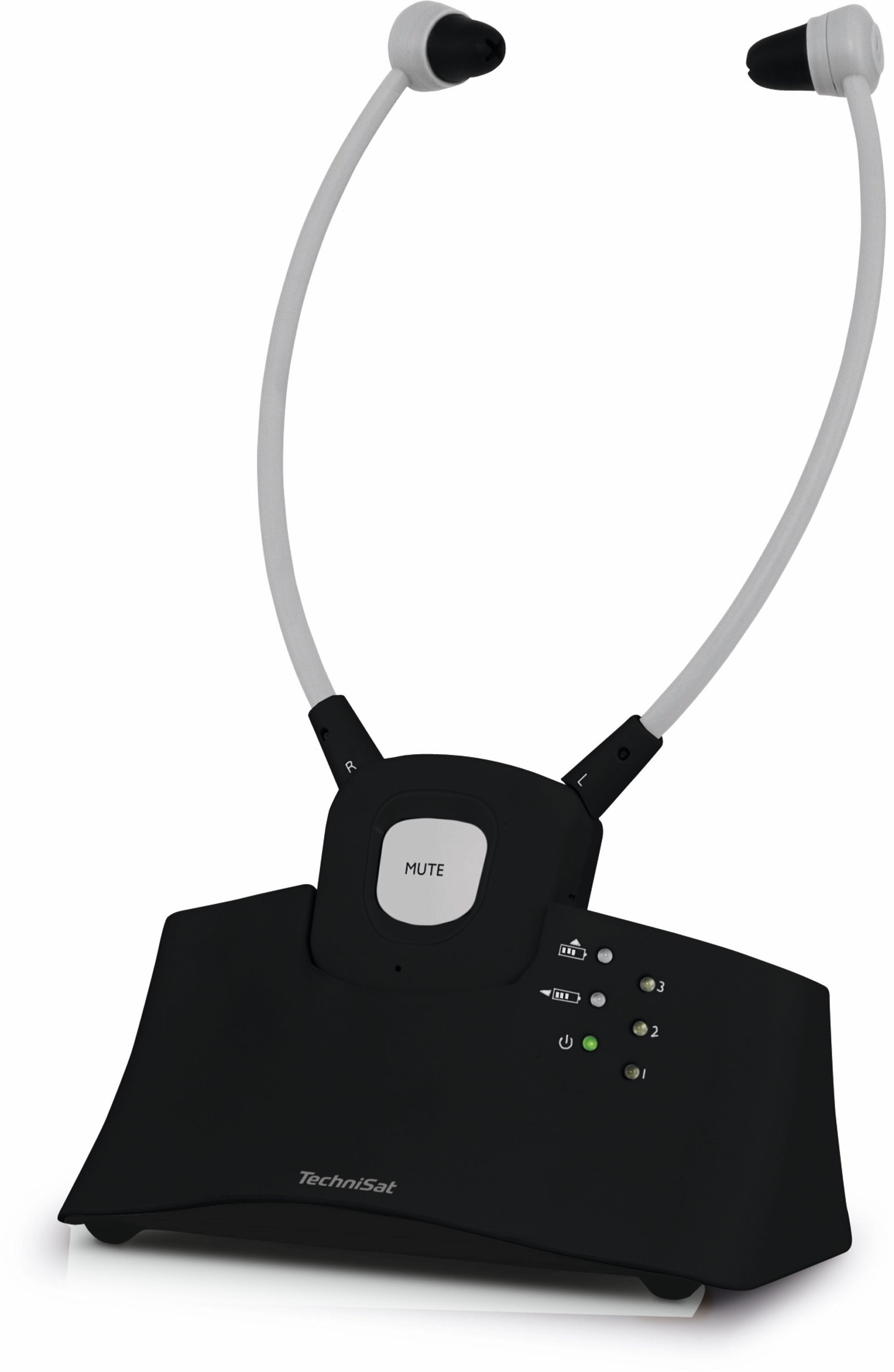 TechniSat Stereoman ISI 3 In-Ear Kopfhörer – Kabel + 2,4-GHz-Funk, 3,5 mm Klinke, Schwarz