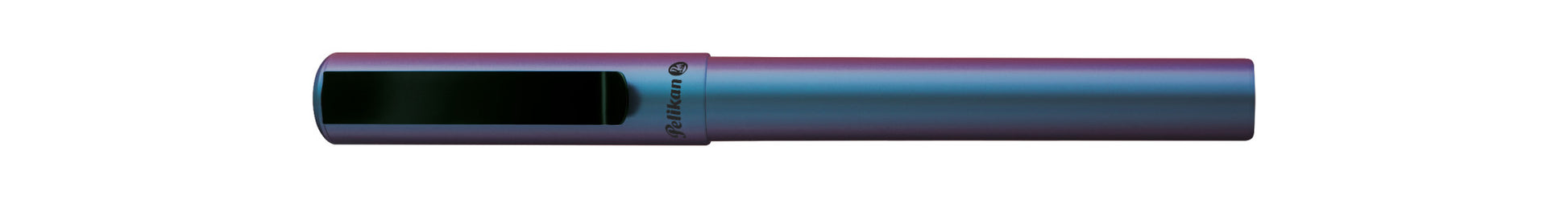 Pelikan Pina Colada Holo – Tintenroller, 0,7 mm, Blau, radierbar, Metall (Tungsten)