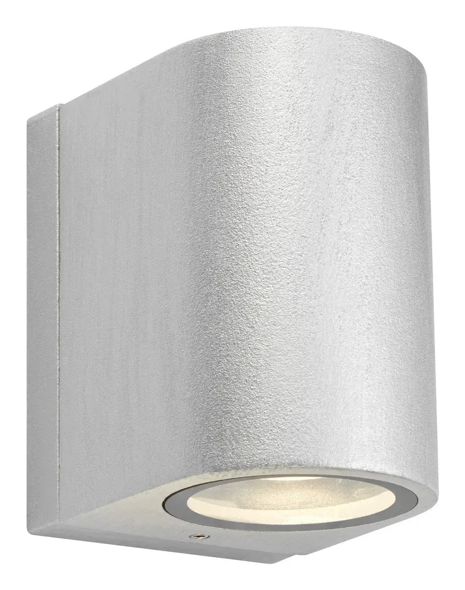 Markslöjd Aussenwandleuchte – 4,9 W – Warmweiss, 3000 K – IP65 – Netzbetrieb – dimmbar – Silber – Aluminium