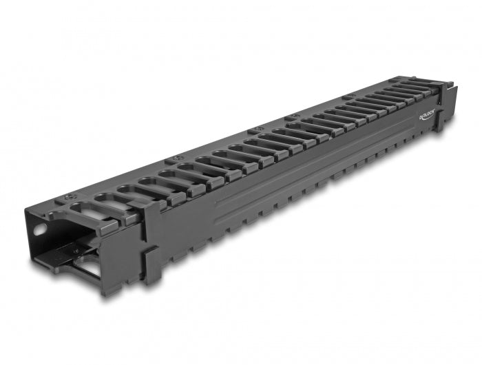 DeLOCK Rangierpanel 19" 1U, 3 Öffnungen, Metall, Kunststoff – schwarz
