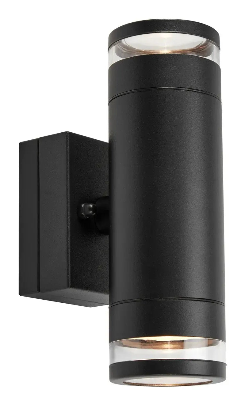 Markslöjd Aussenwandleuchte – 9,8 W, Warmweiss, 3000 K, IP44, Netzbetrieb, dimmbar, Schwarz, Aluminium