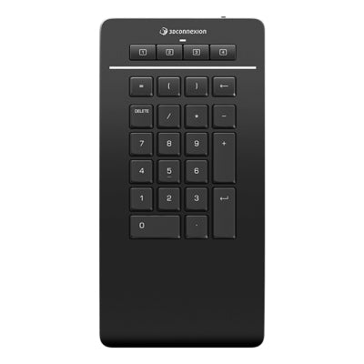 3Dconnexion Numpad Pro – Tastatur, kabellos (Bluetooth/RF), kabelgebunden (USB-A/USB-C) – für Windows & macOS