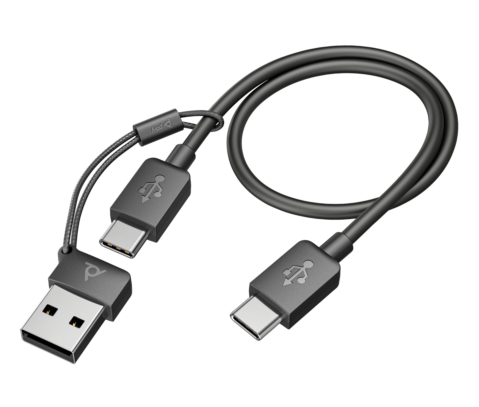 Poly Voyager Focus 2 – Headset – USB-C, inkl. USB-A Adapter