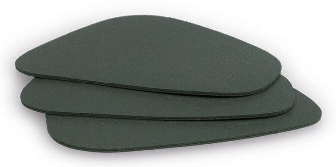 Zeller Present Glasuntersetzer 4 Stk., 10 × 12 × 0,8 cm, PVC, dunkelgrün, für Gläser