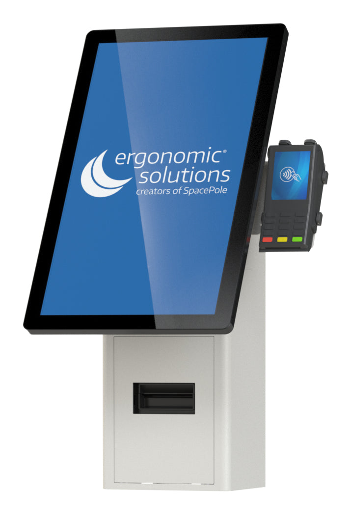 Ergonomic Solutions SpacePole SPK402-32 – POS-Halterung, VESA 75/100, für Star mC-Print3, Epson TM-M30 und andere