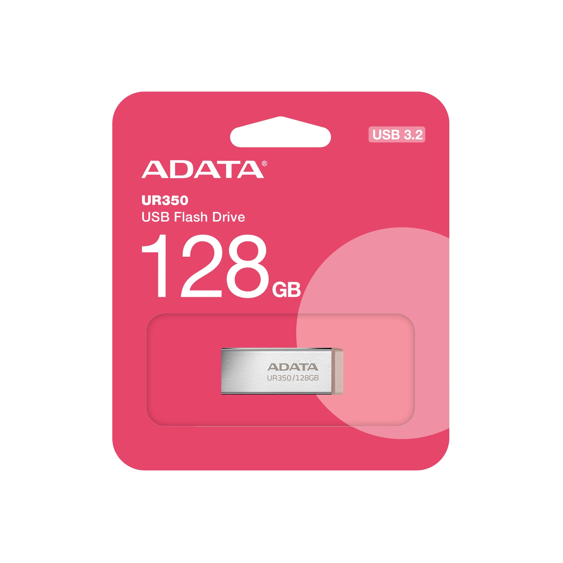 ADATA UR350 – 128 GB, USB Typ-A, USB 3.2 Gen 1, 100 MB/s, Braun