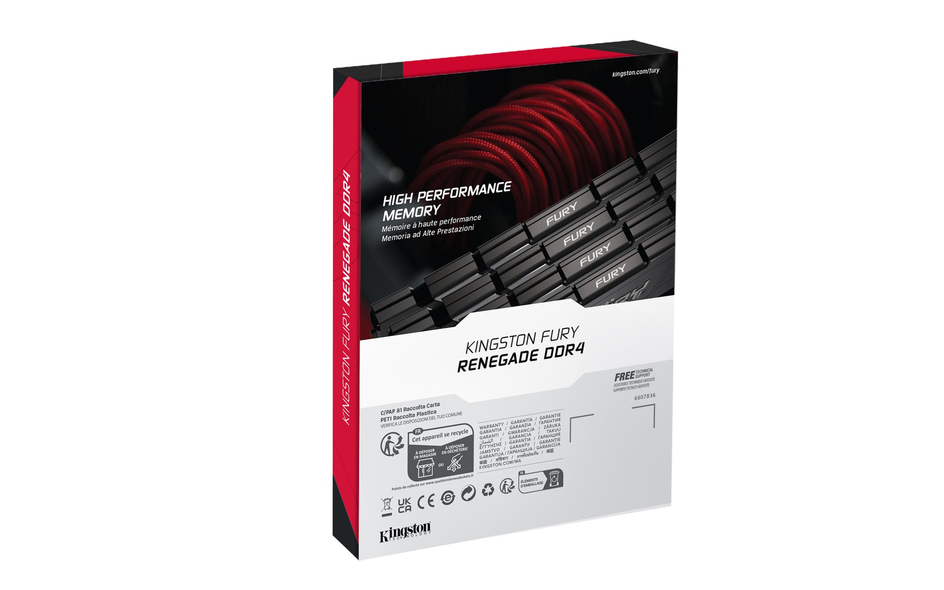 Kingston Technology Kingston FURY Renegade – 32 GB (2×16 GB) DDR4 4266 MT/s, CL19, 288-poliger DIMM, 1,4 V, Schwarz
