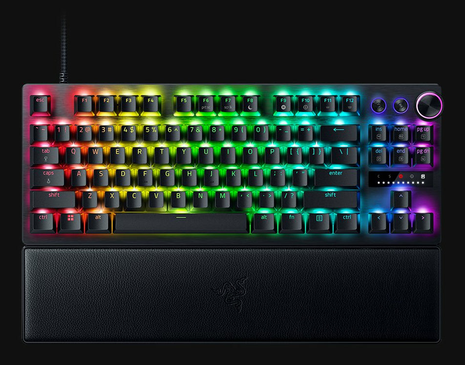 Razer Huntsman V3 Pro Tenkeyless – Tastatur, kabelgebunden (USB-C), DE-Layout (DE), TKL (ohne Ziffernblock)