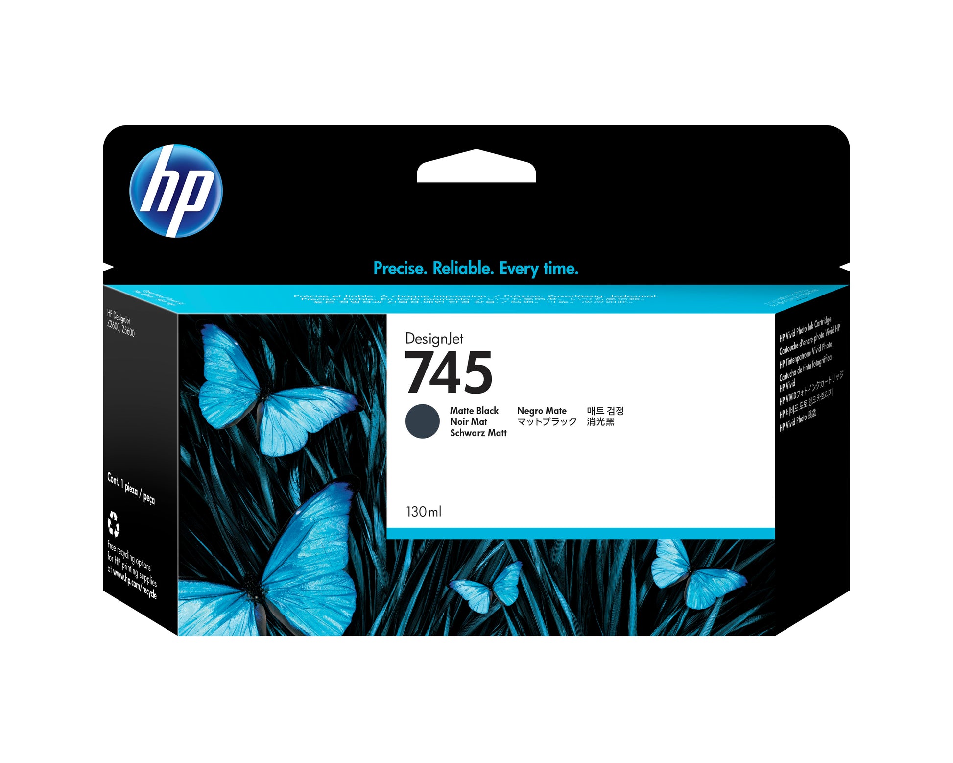 HP Tintenpatrone 745, Schwarz, ca. 130 ml