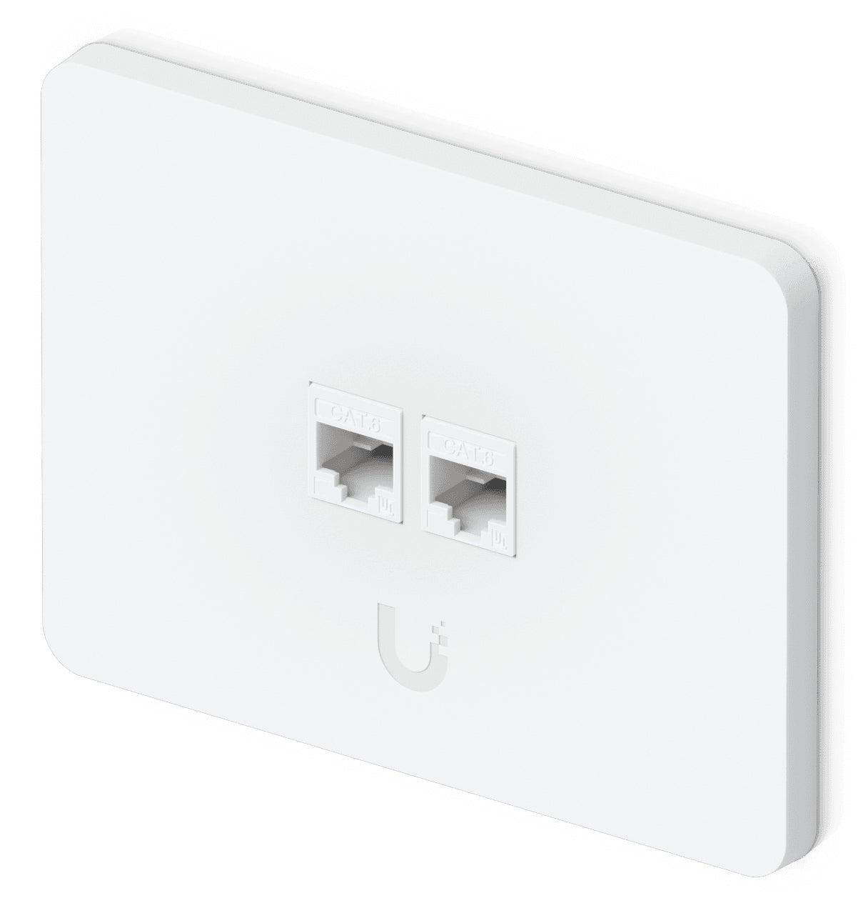 Ubiquiti Keystone-Modul RJ45, 2×RJ-45, Polycarbonat/Stahl, 118×88×9,6 mm, Schrauben enthalten, 4er-Pack – weiss