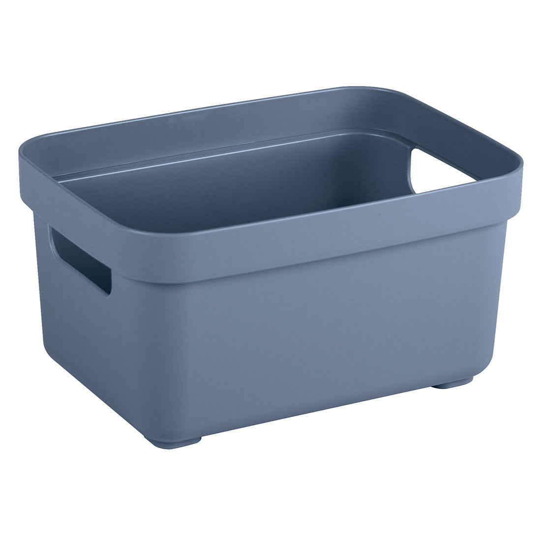 Sigma home Aufbewahrungsbox 2,5 l ohne Deckel – Kunststoff – Dunkelblau – 177 × 128 × 93 mm