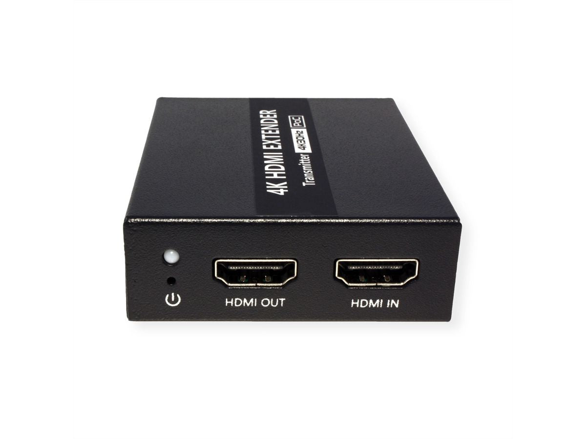 VALUE HDMI Extender-Set, über Cat6a, 1× HDMI In / 1× HDMI Out, 4K@30 Hz, 40 m, HDR, HDCP, Schwarz