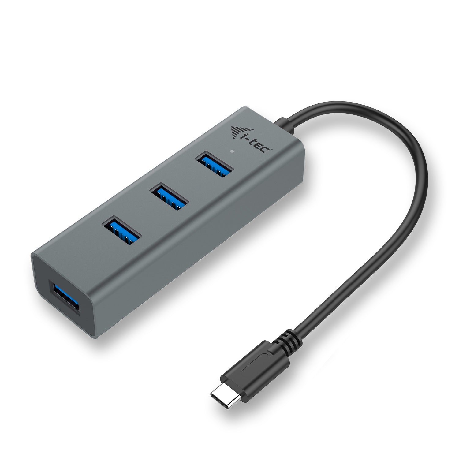 i-tec Metal USB-Hub – USB-C, 4× USB-A, für Windows/Mac/Linux