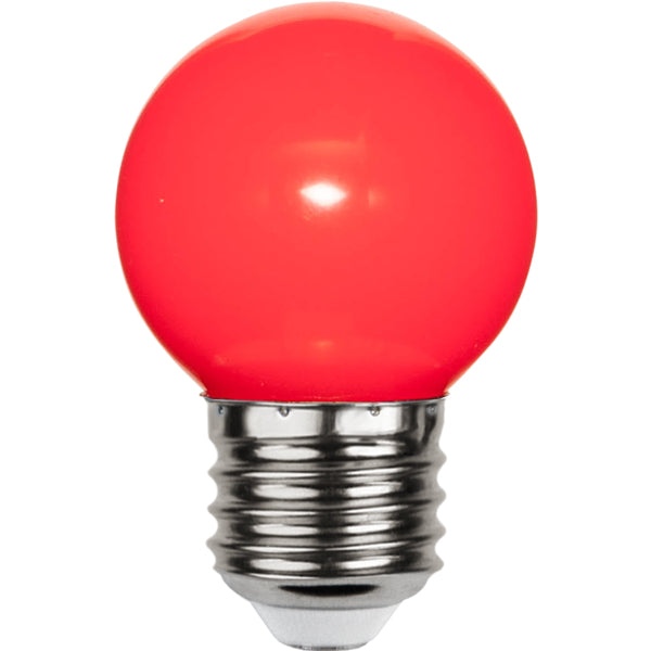 Star Trading LED-Leuchtmittel E27 Tropfenform – Rot, 15 lm, 1 W – IP20