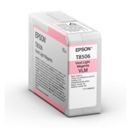 Epson Tintenpatrone C13T85060N – Lebendiges helles Magenta, 80 ml