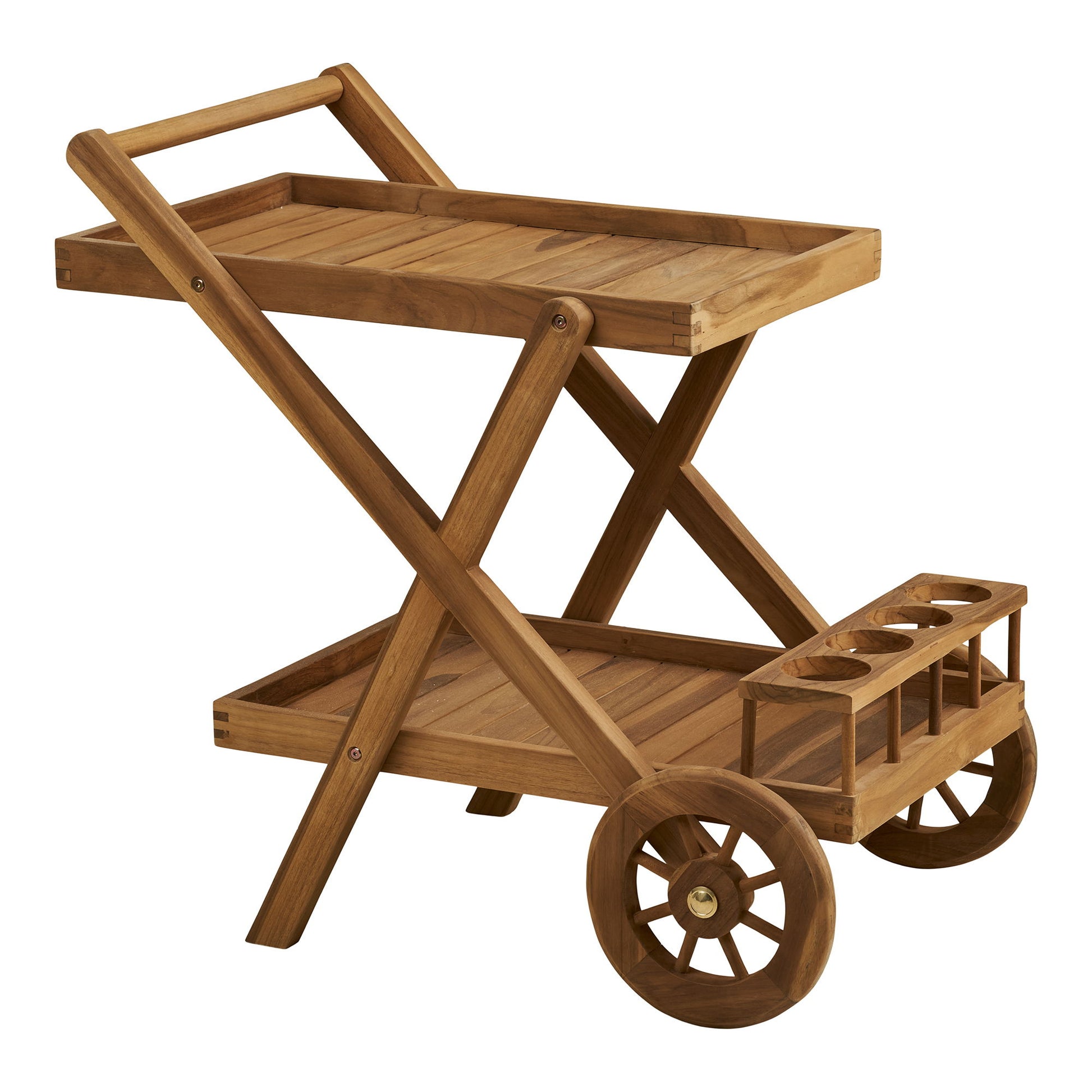 House Nordic Trolley Pasaku – Nature – Teak – 86 × 50 × 81 cm