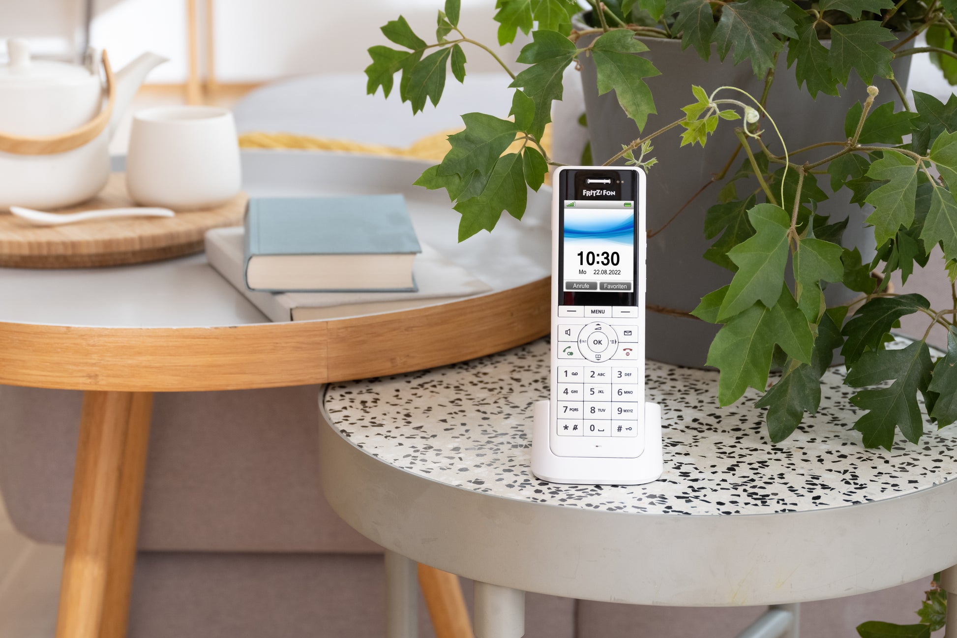FRITZ! AVM FRITZFon X6 – DECT-Telefon mit Basis, mit AB, weiss