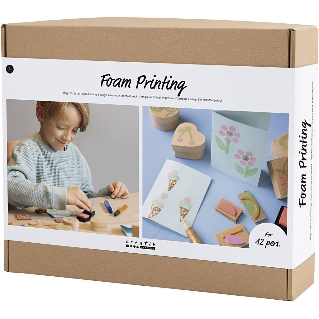 Creativ Company Bastelset Linoldruck – Papier, Mehrfarbig – ab 7 Jahren