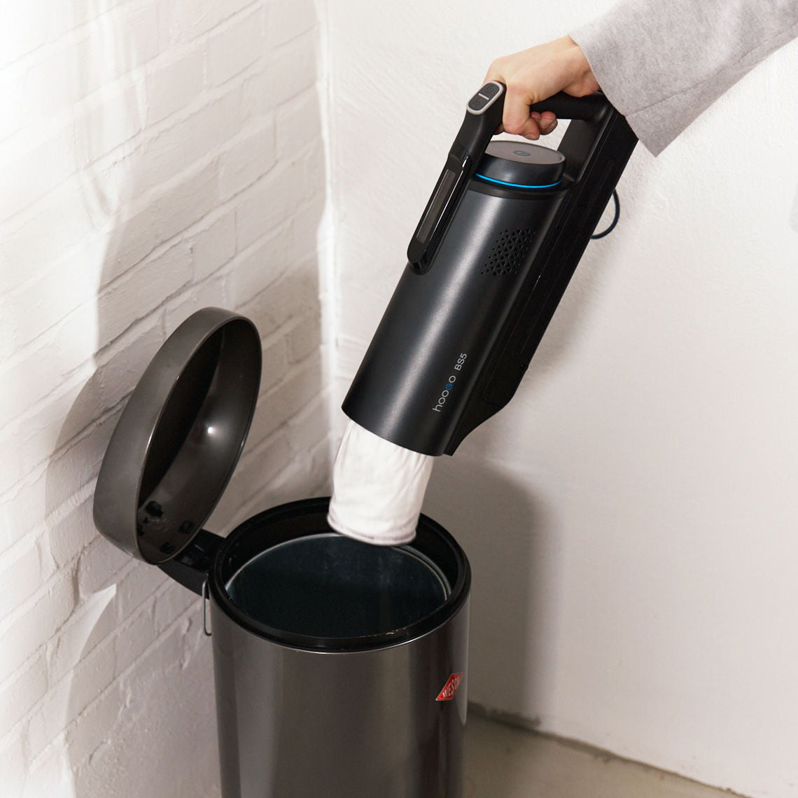 Hoogo Akkustaubsauger BS5 – 60 min, 400 W, Behälter 1 l