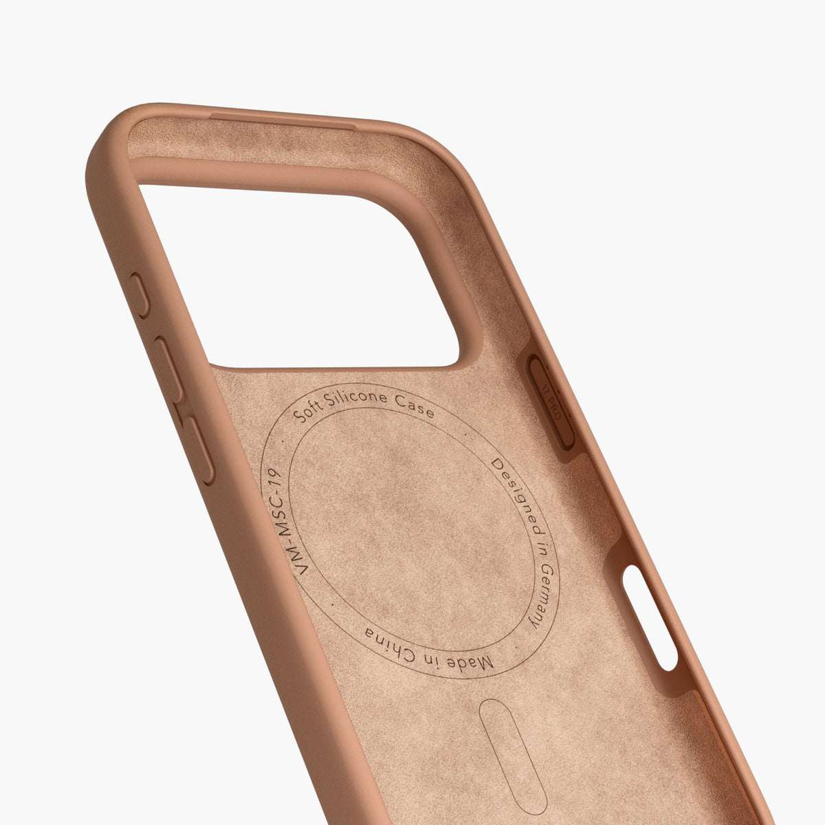Vonmählen Backcover – für Apple iPhone 17 Pro – hellbraun – Silikon, MagSafe-kompatibel
