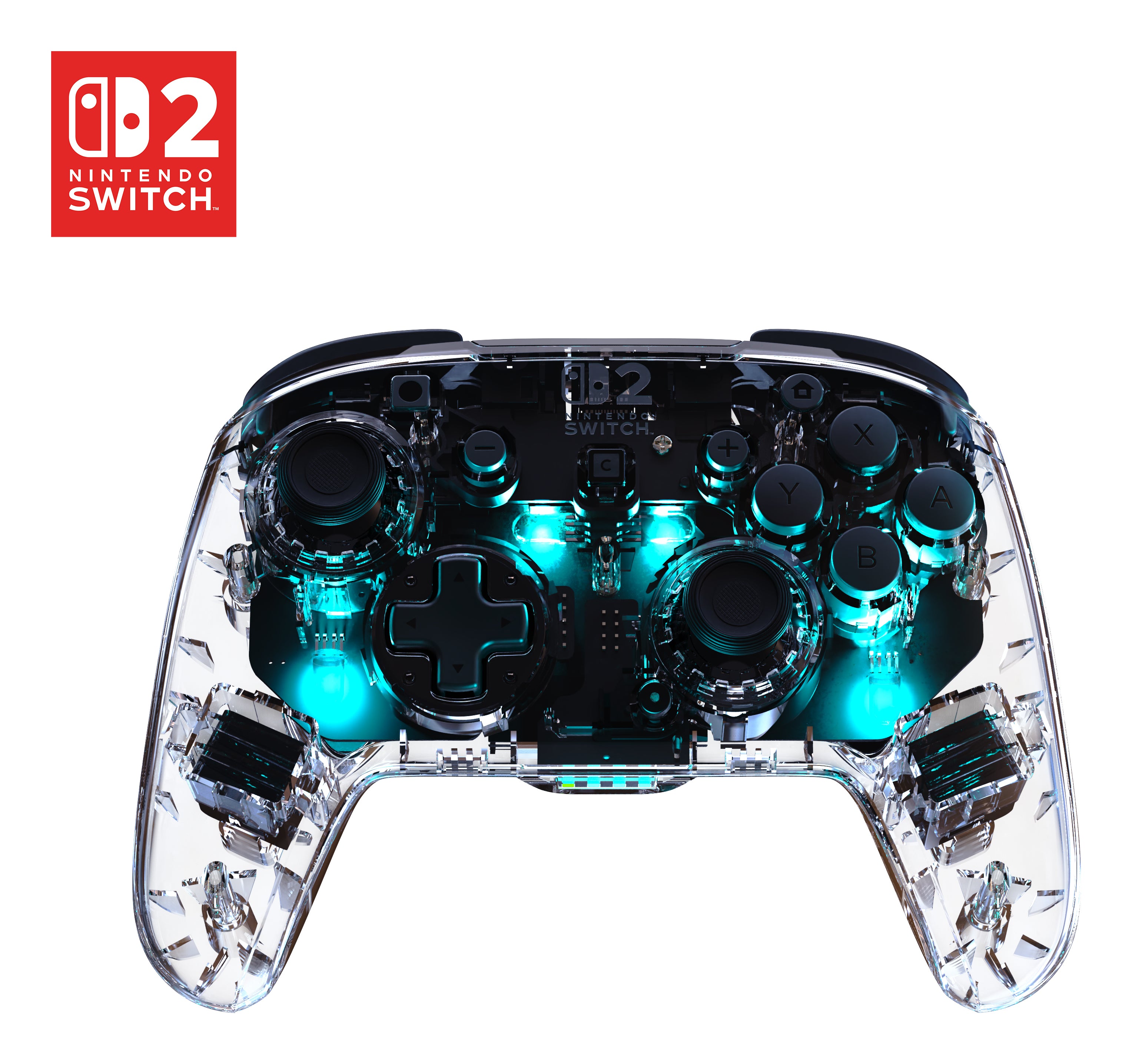 Turtle Beach Afterglow TBC-8104 – Gamepad – USB + Bluetooth, RGB-Beleuchtung, für Nintendo Switch, Transparent