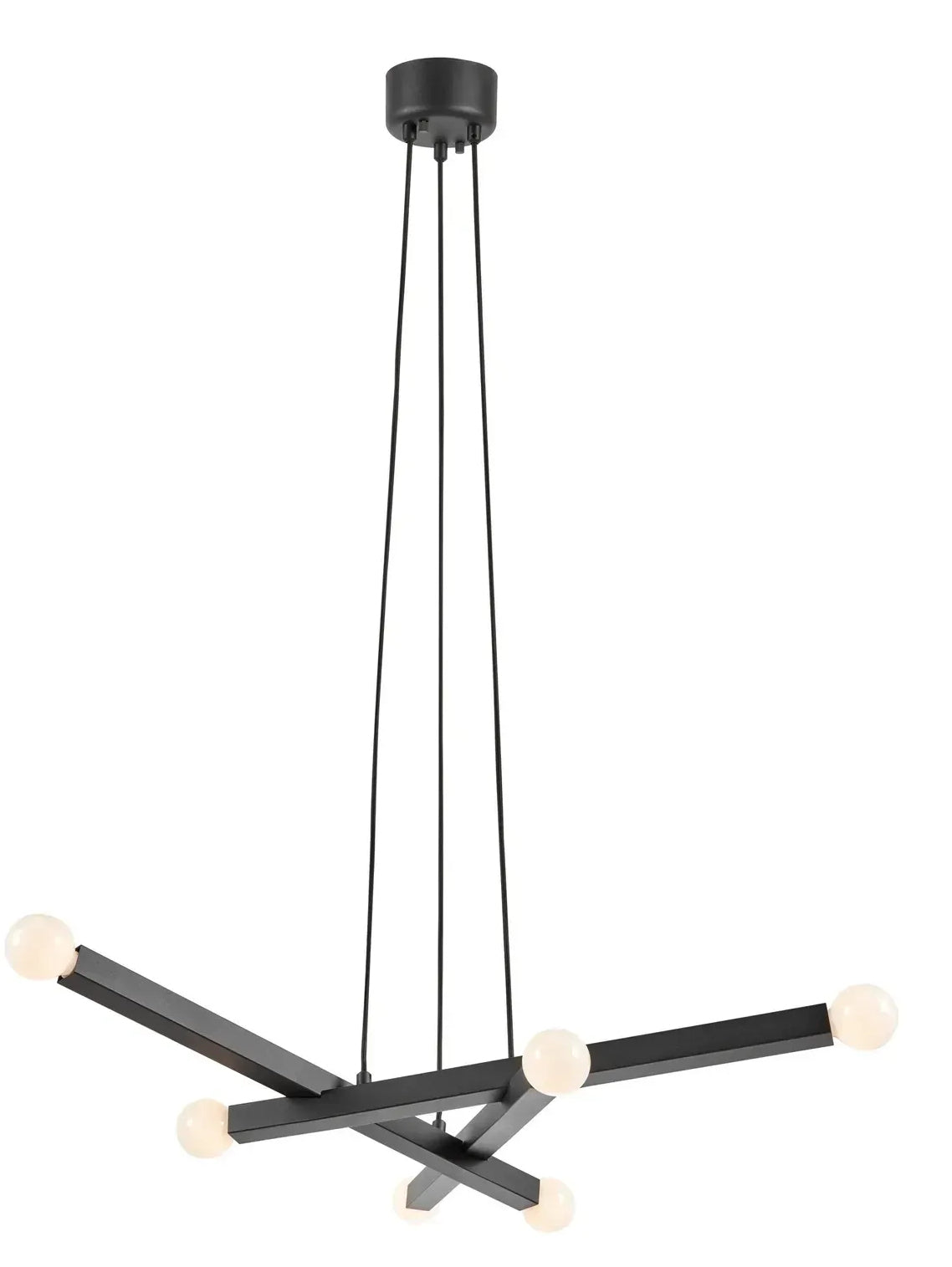 Markslöjd Pendelleuchte STACK – 79,5 × 79,5 × 9,5 cm, 40 W, schwarz, E14, exkl. Leuchtmittel