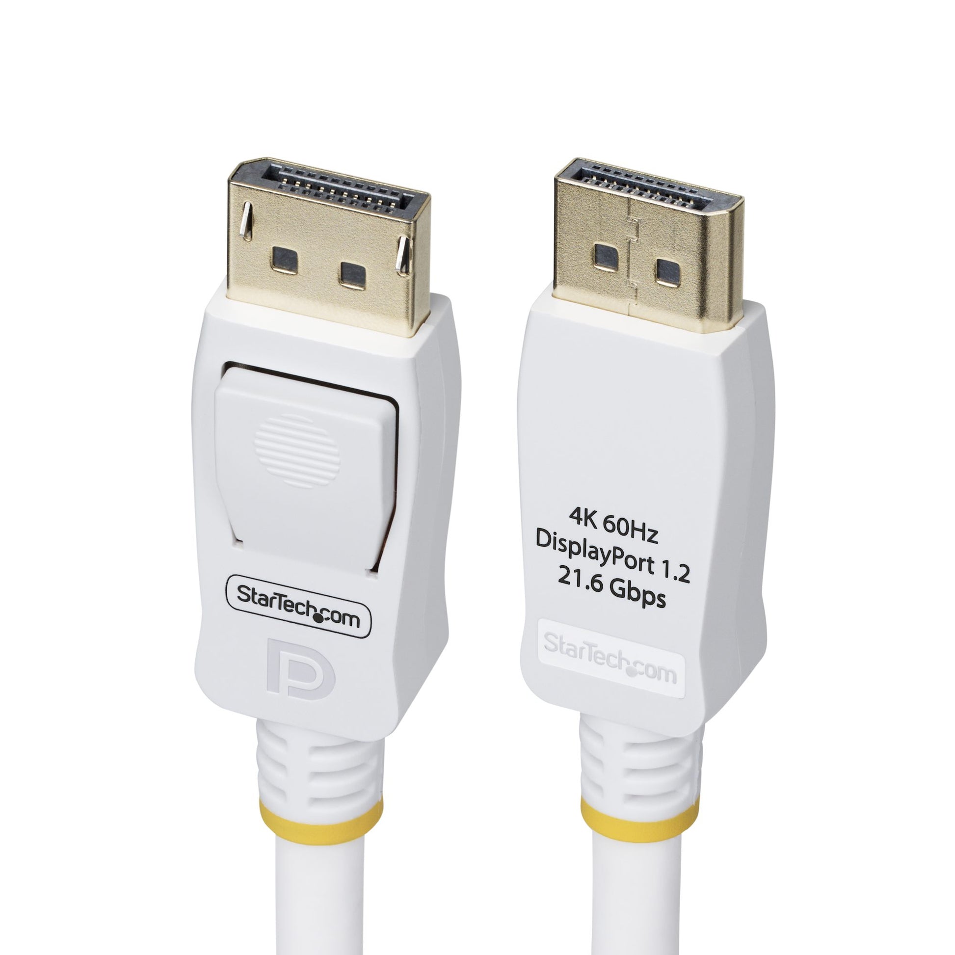 StarTech.com DisplayPort Kabel DP 1.2 4K 60 Hz – 3 m – Verriegelbar – Weiss